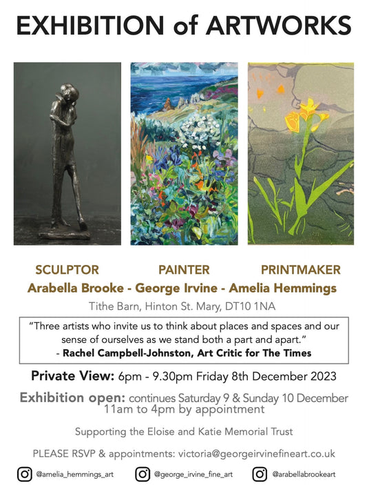 Exhibition - Dorset Dec'23- with a painter and sculptor!