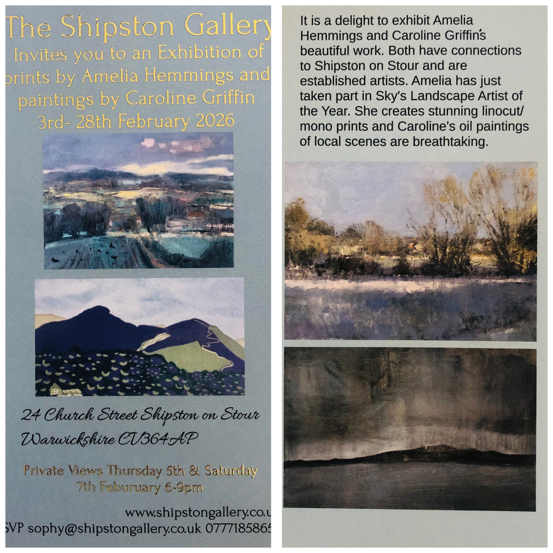 Exhibition news! - The Shipston Gallery