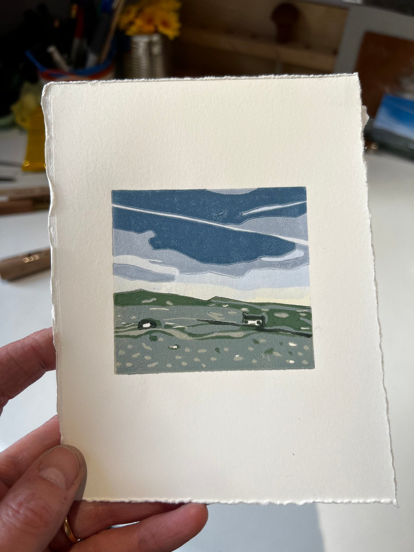 "Bothy and Sheep Shed" - mini print